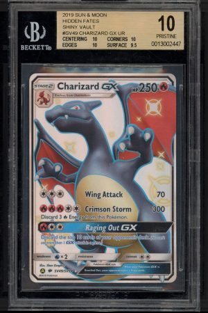 charizard gx hidden fates full-art sv49 bgs pristine 10